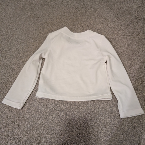 Janie and Jack White Swim Top with Floral Detail - Picture 5 of 5